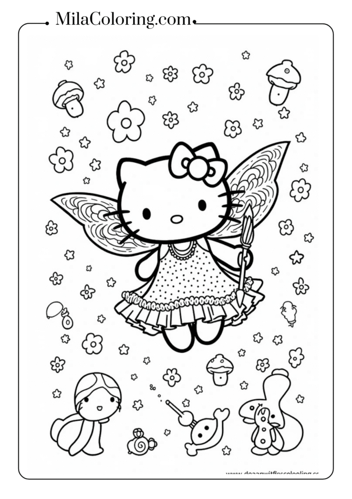 Hello Kitty as a  Fairy