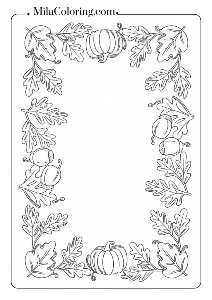 Autumn Border Pattern 