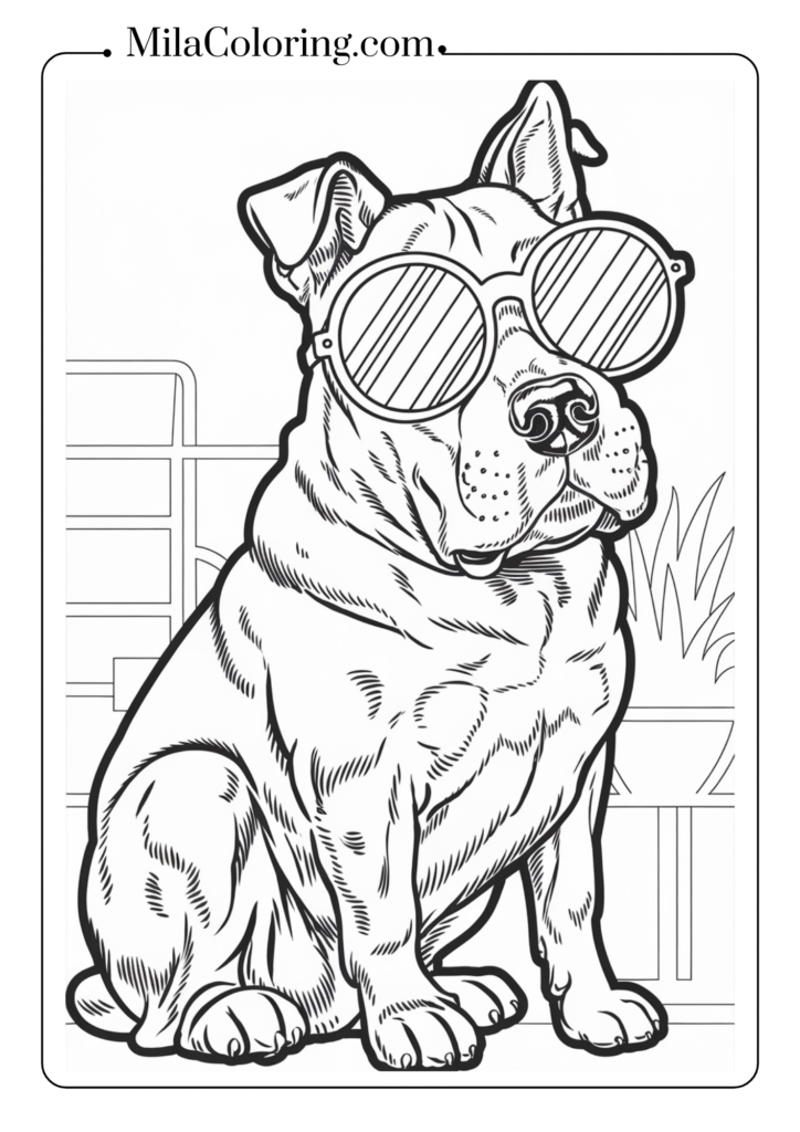 Dog with Sunglasses
