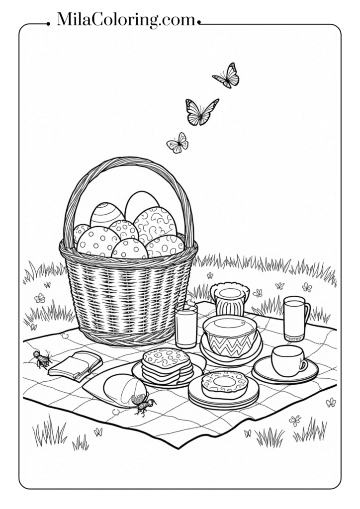 Easter Basket Full of Eggs