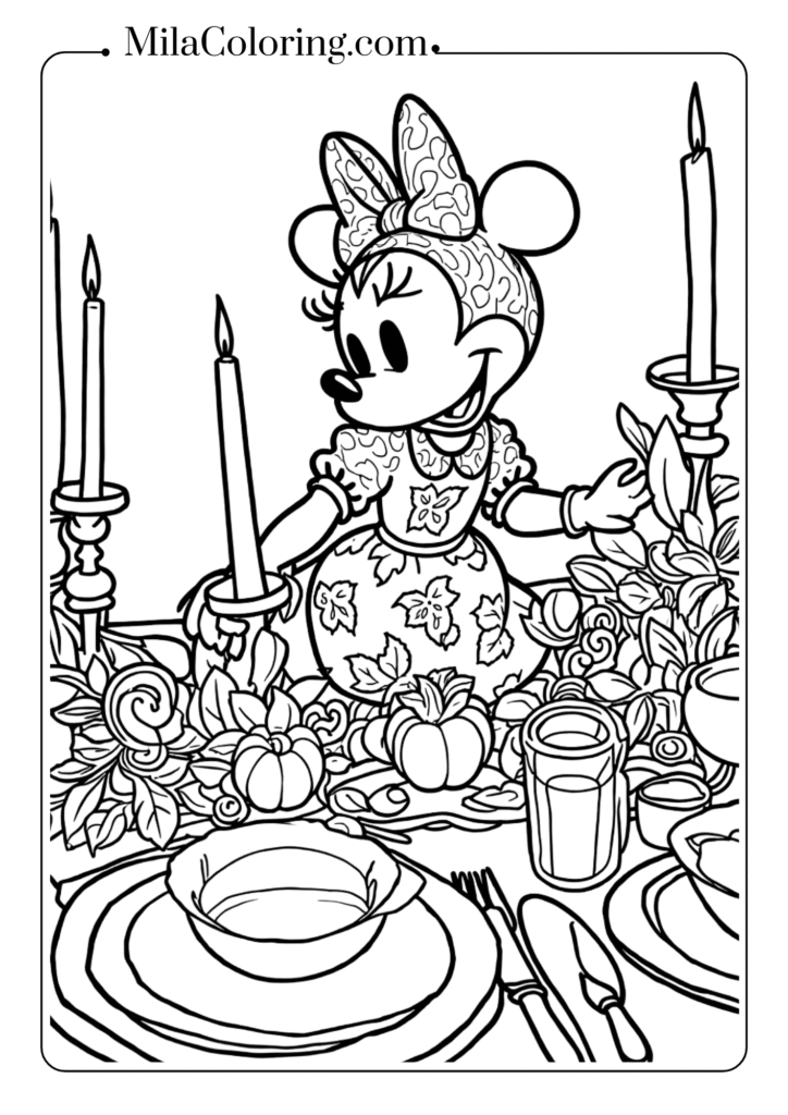 Minnie Mouse Thanksgiving Hostess