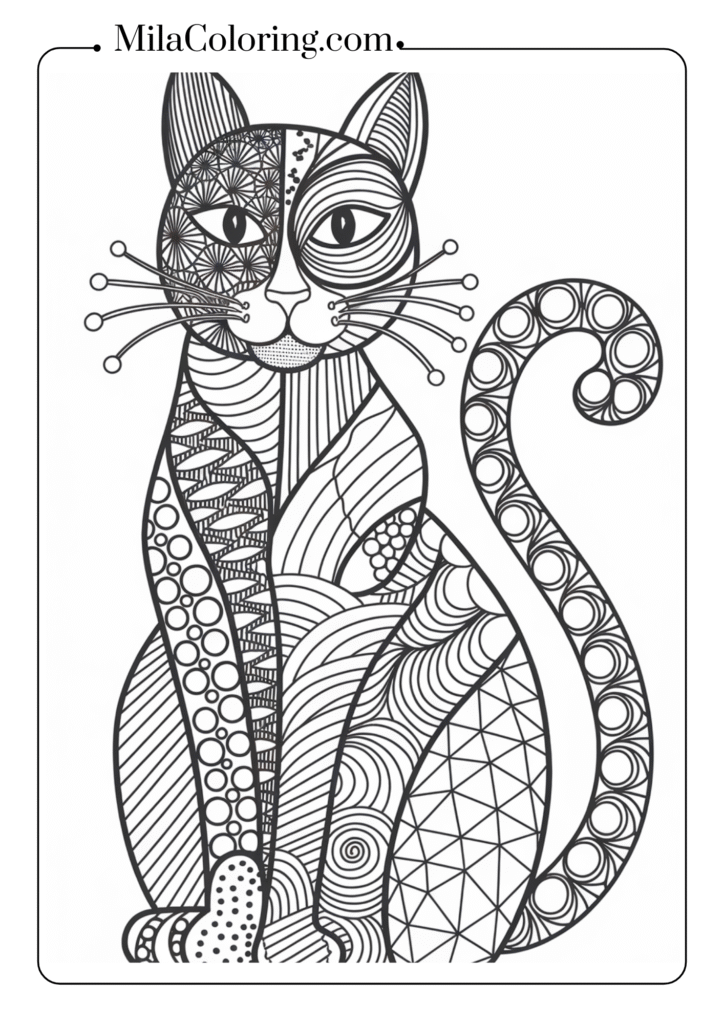 Zentangle Cat