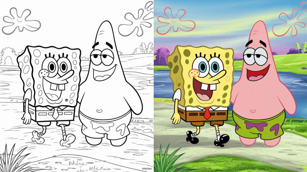 SpongeBob coloring pages