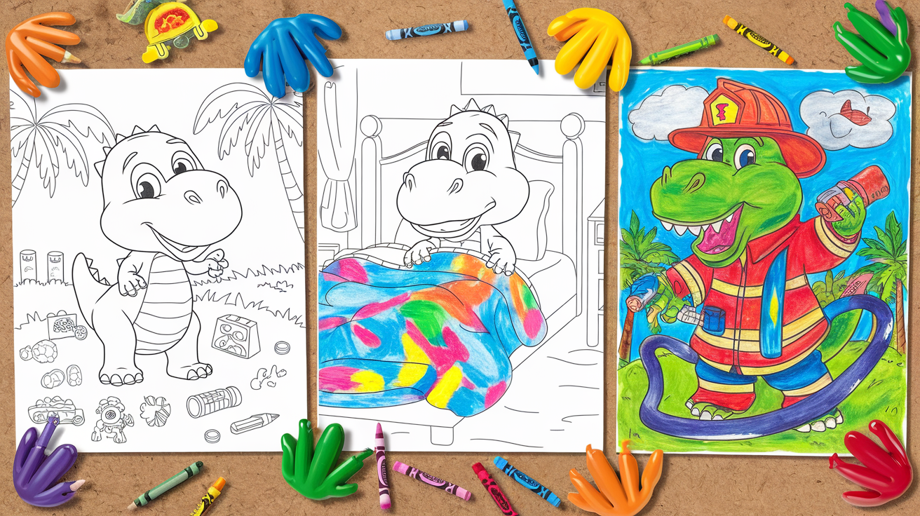 Dinosaur coloring pages