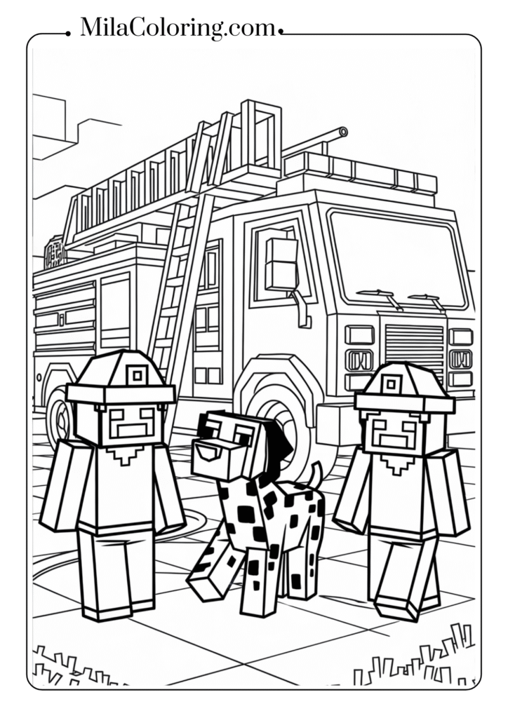 Minecraft Fire Station