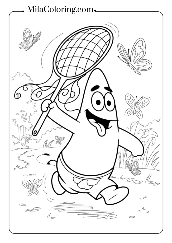 Patrick Chasing Butterflies