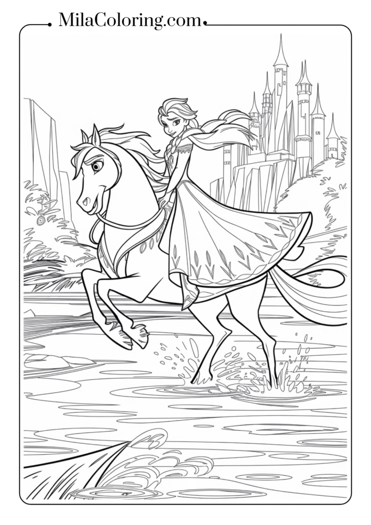 Elsa and Nokk the water horse