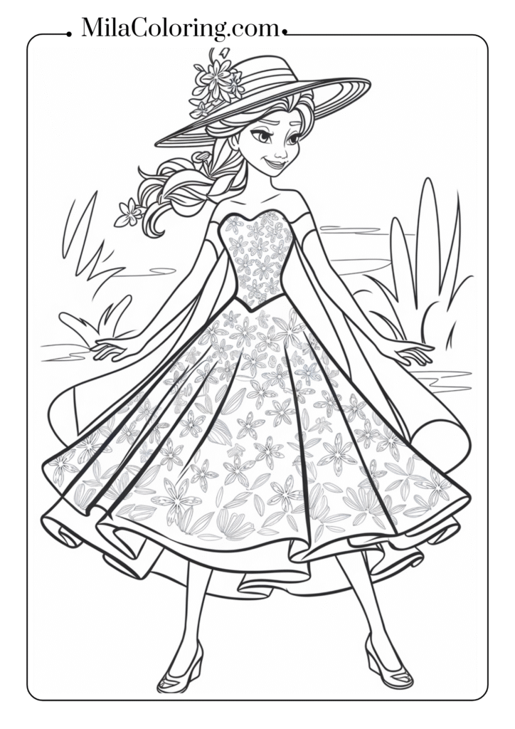 Elsa in summer dress