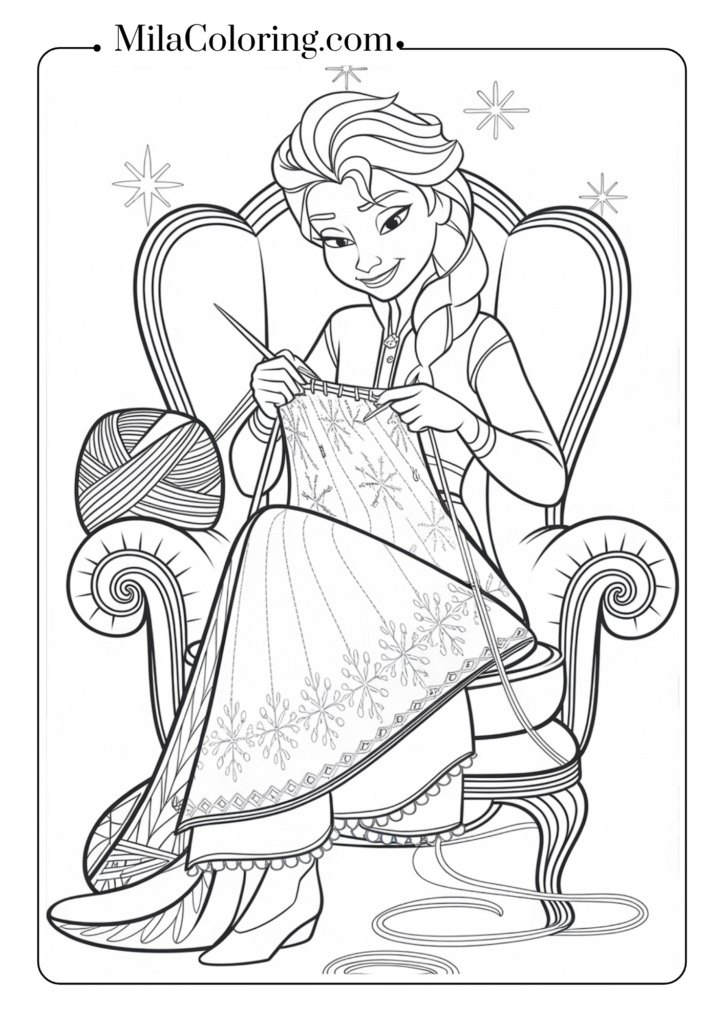 Elsa knitting ice patterns
