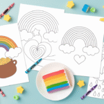Rainbow coloring pages