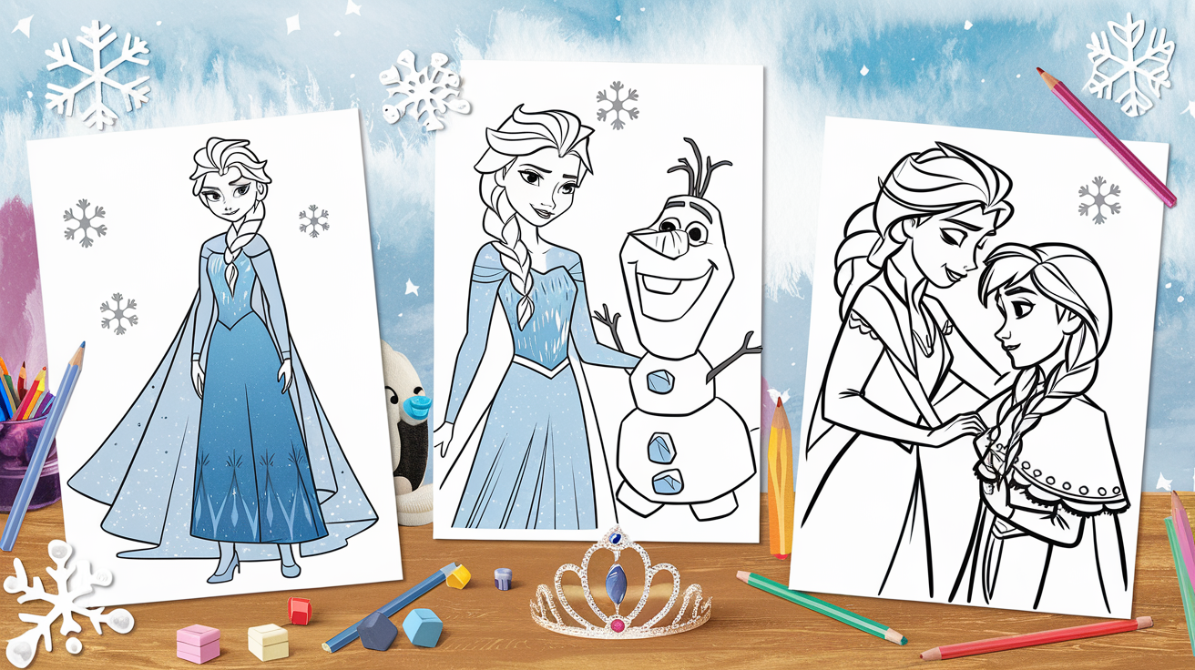 Elsa coloring pages